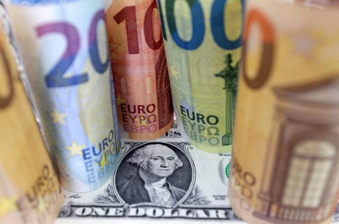 euro ve abd dolar banknote resim