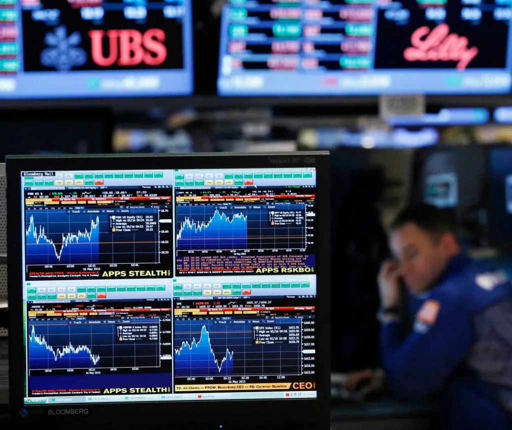 ABD Borsaları Dow Jones Hisse senetleri seans salonu