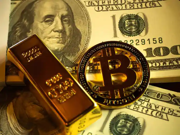 altın-bitcoin- borç krizi -doların temsili resmi